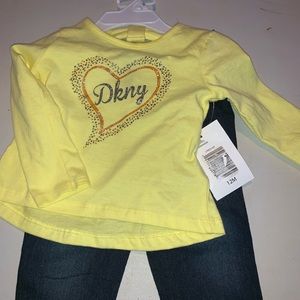 2 piece infant girl DKNY outfit